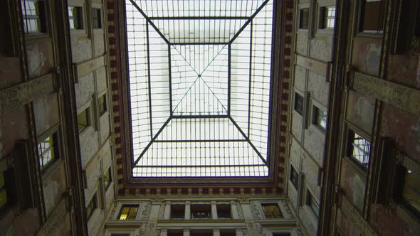 A glass ceiling