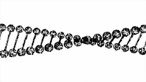 Abstract Dark DNA Double Helix Depth of Field Rotation alt