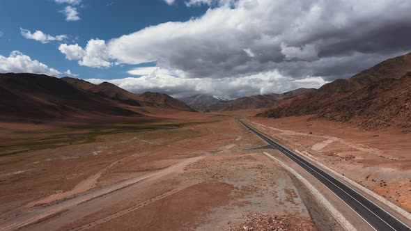 Beautiful Paved Road in the Mountains