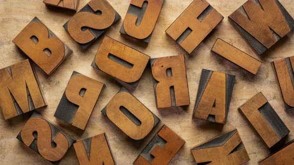 Stopmotion Letters Woodtype 1 alt