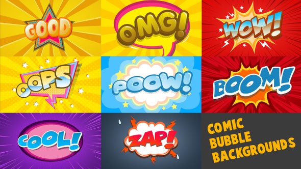 Comic Bubble Backgrounds