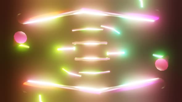 Abstract Seamless Neon Multicolor Psychedelic Hypnotic VJ Loop Background