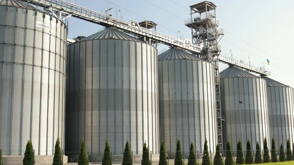 Large Modern Plant for Storage and Processing of Grain Crops