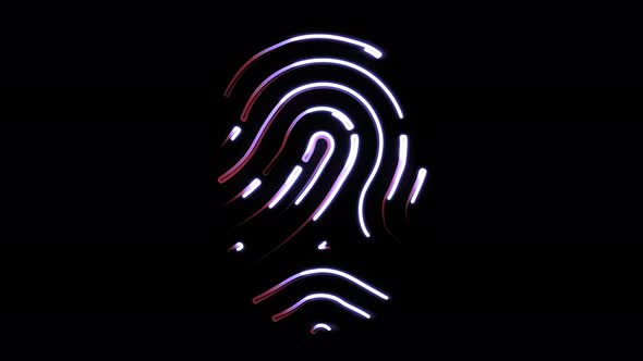 Fingerprint scanning process illustration