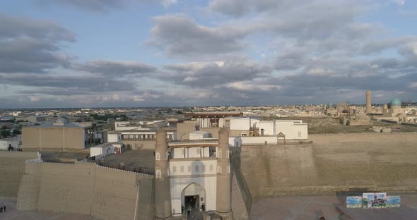 Museum Castle. Ark of Bukhara. Historic Bukhara City of Uzbekistan.