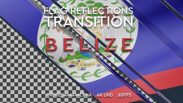 Flag of Belize Transition | UHD | 60fps alt