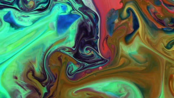 Abstract Colorful Sacral Liquid Waves Texture 968