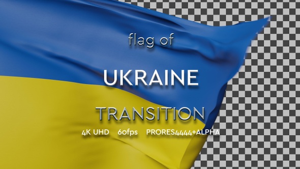 Flag of Ukraine transition | UHD | 60fps alt