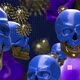 The Skull and Coronavirus Molecules. - VideoHive Item for Sale