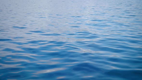 Beautiful blue waves of the deep -slow motion