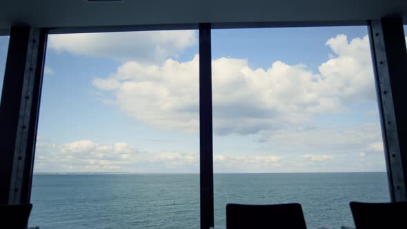 Businesswoman Taking Break Looking Window