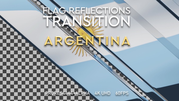 Flag of Argentina Transition | UHD | 60fps alt