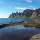 Popular travel destination and Rock Davil’s Jaw in the sunny summer day, Norway,island Senja - VideoHive Item for Sale