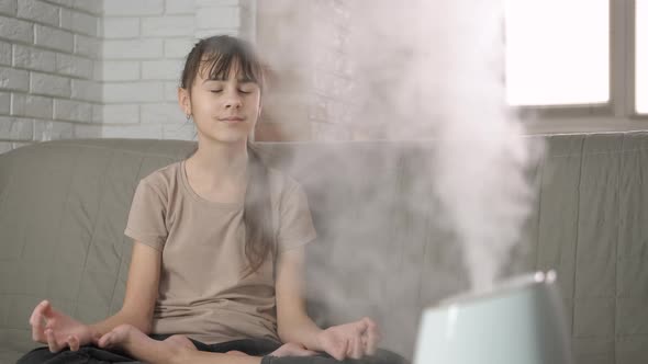 Humidifier in Yoga Room