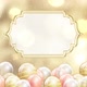 Gold And White Theme Floating Balloons With Text And Logo Frame - VideoHive Item for Sale