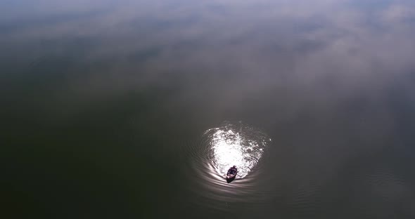 Lake Reflecting Sun