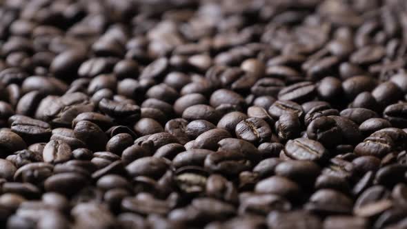 Coffee Beans Rotate Slowly