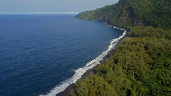 Aerial View of the Waipio Valley in Hawaii