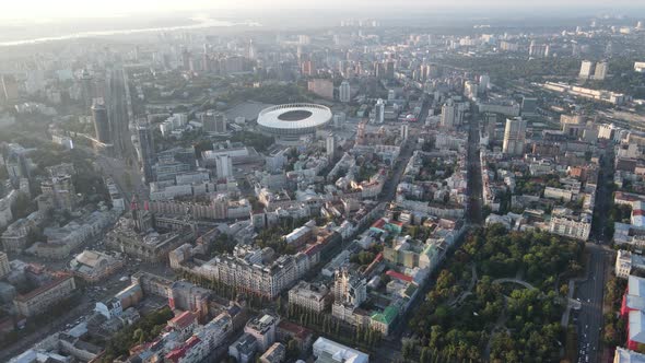 Kyiv - Aerial View of the Capital of Ukraine. Kiev