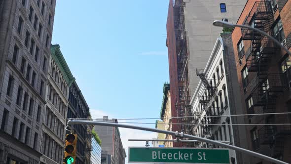 Bleeker Street Buildings In New York City