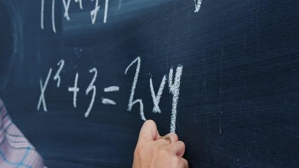 Female Hand with Chalk