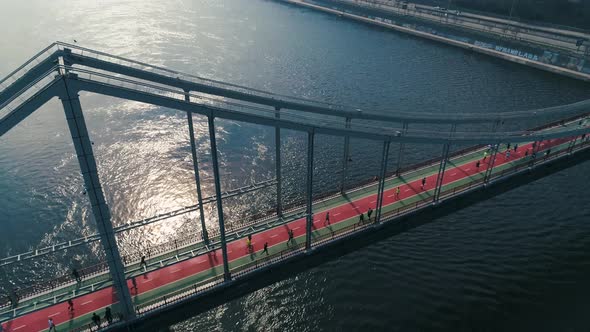 Marathon Running on the Footbridge