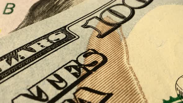 Fragments of an American Hundred Dollar Bill