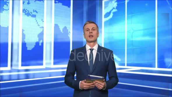 3D Virtual News Studio