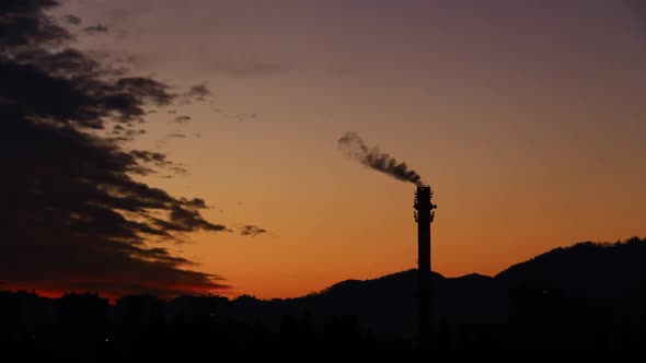 Big Chimney at Night