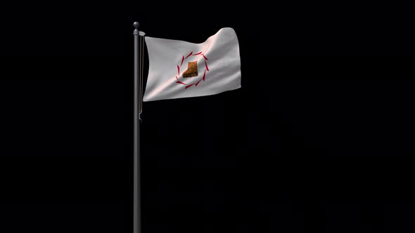 Yerevan Flag With Alpha 4K