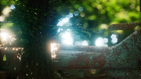 Old Rusted Military Helicopter alt