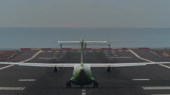 Passenger Plane Takes Off
