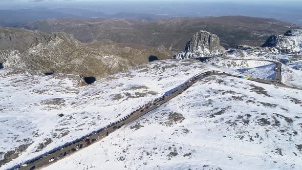 Road in Snowy Mountain