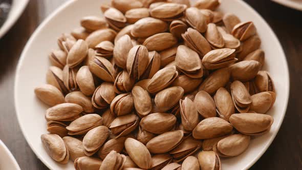 Good Snack  Pistachios on a Plate