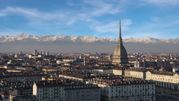 Aerial View Of The City Of Turin