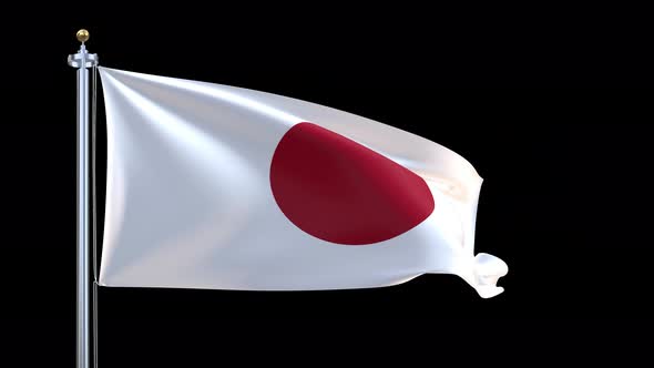 Japan Waving Flag