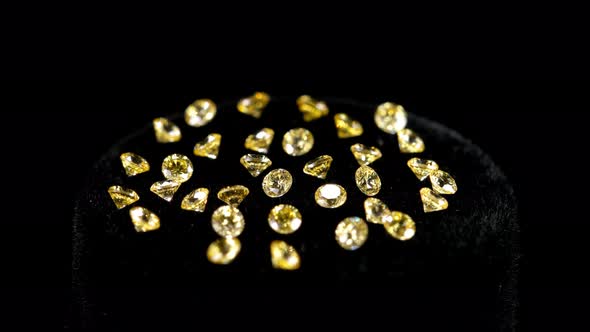  Lot of Yellow Cubic Zirkonia Stones