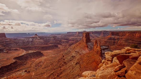 Cloud Time Lapse Canyons Utah Landscape