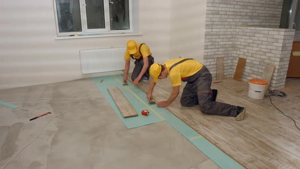 Laying Laminate.