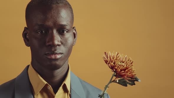 Young Man With Flower