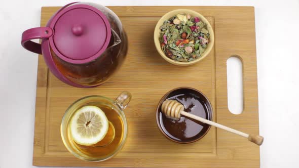 Herbal Tea With Lemon And Honey