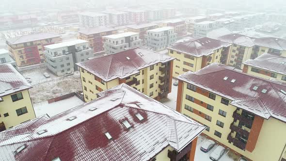 Snowing on Residential Area alt