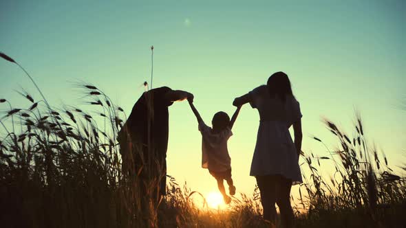 Silhouette Happy Family