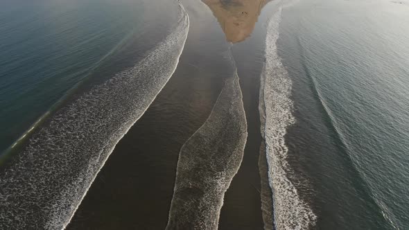 Drone view of Ballena Marine National Park, Costa Rica