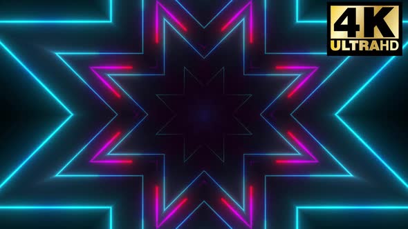 5 Abstract Neon Stroke Vj Loop Pack