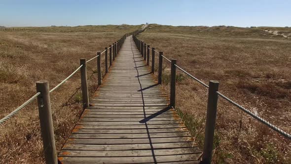 Moving Through a Board Walkway