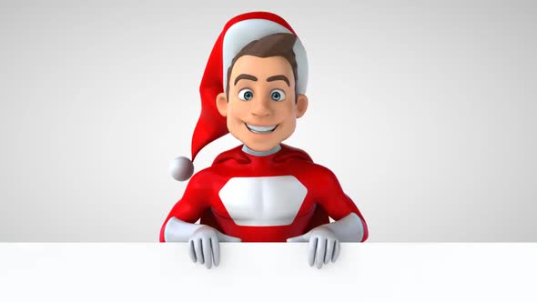 10 cartoon super Santa Claus