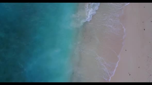 Aerial view texture of luxury sea view beach voyage by clear lagoon with white sand background of a 