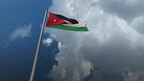 Jordan Flag Waving 4K