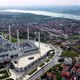 Aerial Drone View of Istanbul Camlica Mosque and Bosphorus - VideoHive Item for Sale
